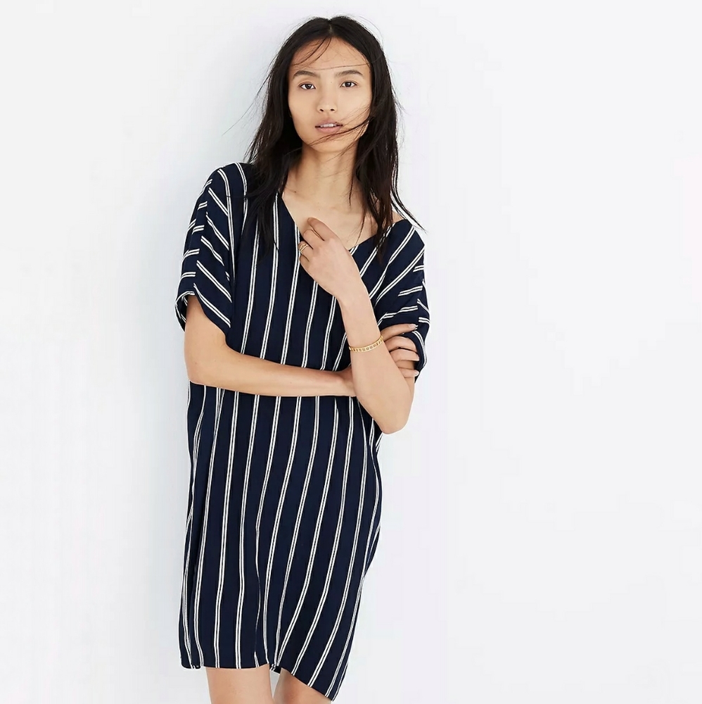 Madewell Striped Plaza Shift Dress - Picture 7 of 8
